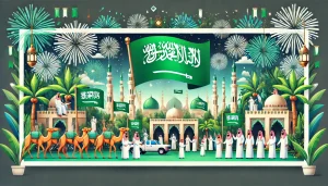 أجمل التهاني بمناسبة العيد الوطني السعودي