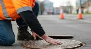 تركيب غطاء منهول