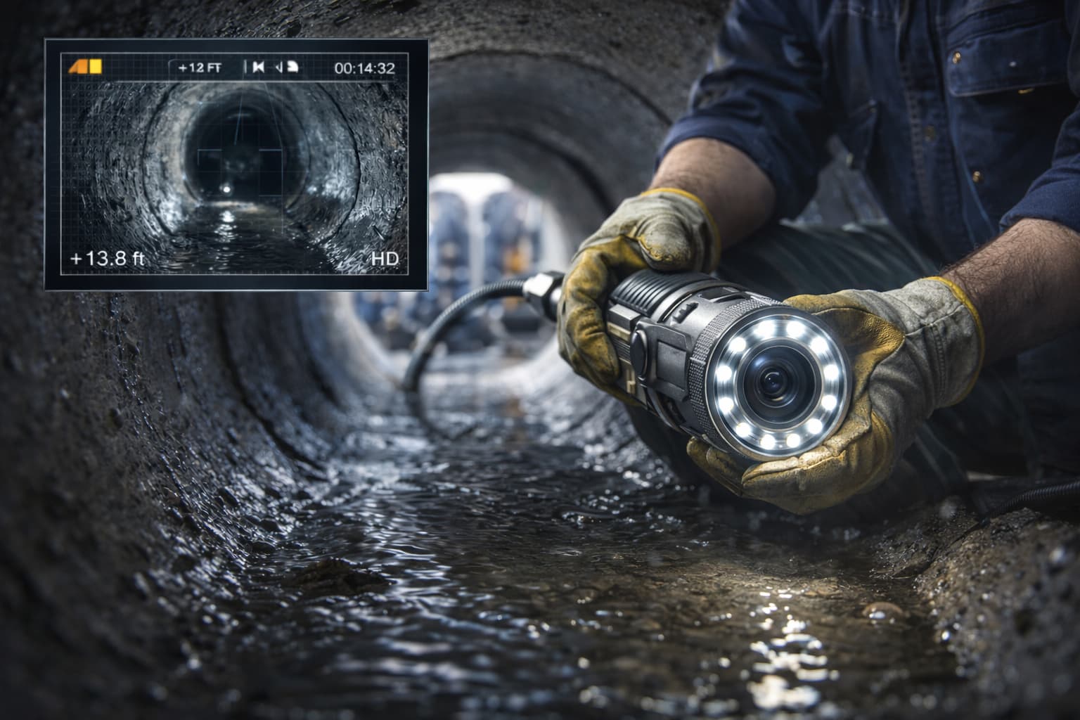 المشكلات التي يمكن حلها باستخدام كاميرا تصوير مجاري