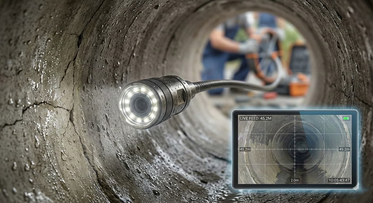 حلول كاميرا تصوير مجاري