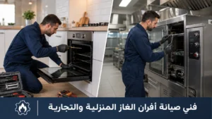 فني صيانة أفران الغاز المنزلية والتجارية