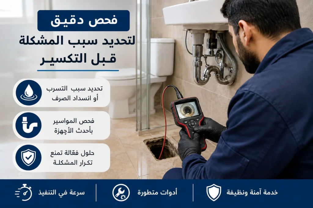الفرق بين تسرب المياه وانسداد الصرف